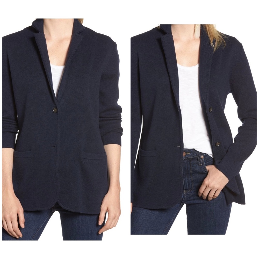 J.Crew 100% merino wool knit jacket blazer